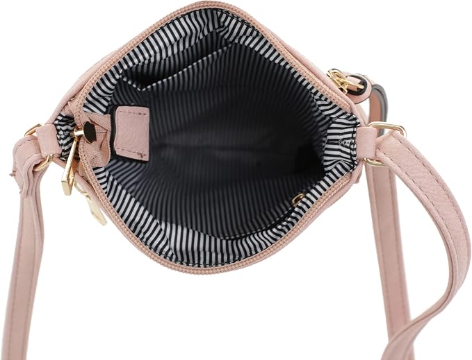 DELUXITY Crossbody Purse Bag Shoulder Bag Multi Pocket Zipper Purse | Mint - Image 5