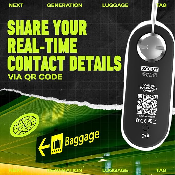 Knog Scout iOS Smart Tag, Tracker & 85d Alarm – Rechargeable Luggage Tag - Image 4
