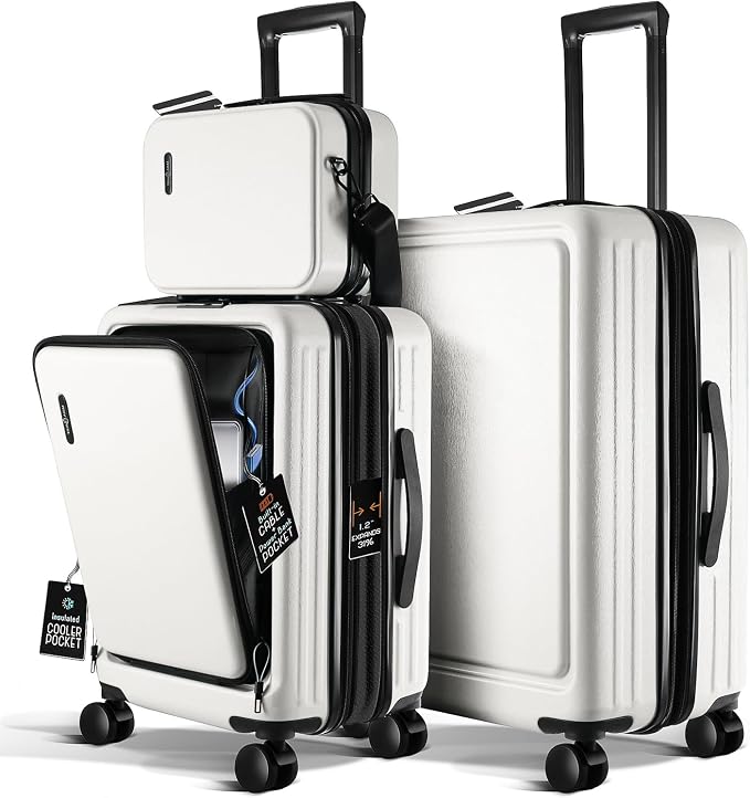 Luggage Sets 3 Piece, 22 Inch Carry on Luggage and 24 Inch Suitcases by TravelArim