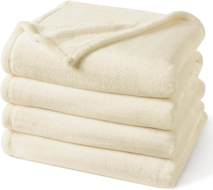 PHF Ultra Soft Fleece Blanket Queen Size, No Shed No Pilling Luxury Plush Cozy by PHF