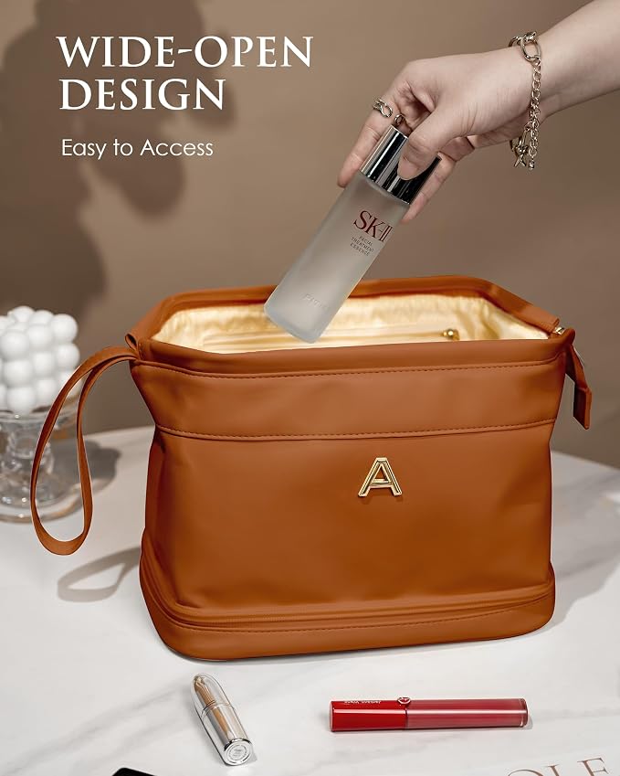 Women Gift Ideas, Personalized Makeup Bag, Monogrammed Gifts, Initial Double - Image 5
