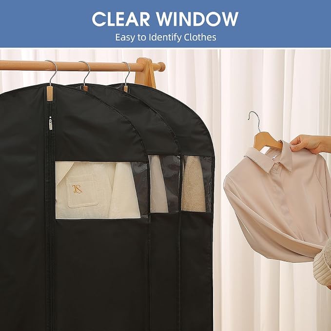 Dress Bags for Gowns, Dress Garment Bag, Uniforms（5 Packs） - Image 3