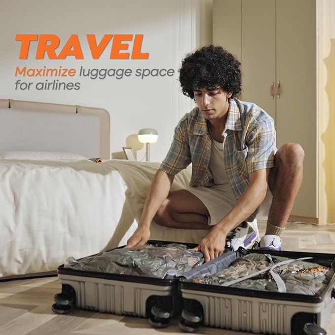 Rechargeable Wireless Pump Travel Storage Bags Set - Image 8