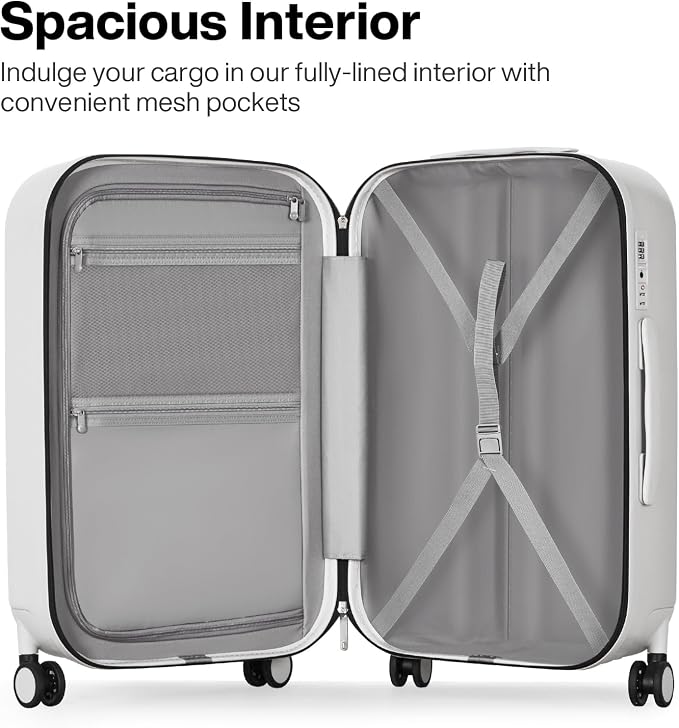 mixi 24 Inch Checked Luggage PC Hardshell Suitcases - Image 3