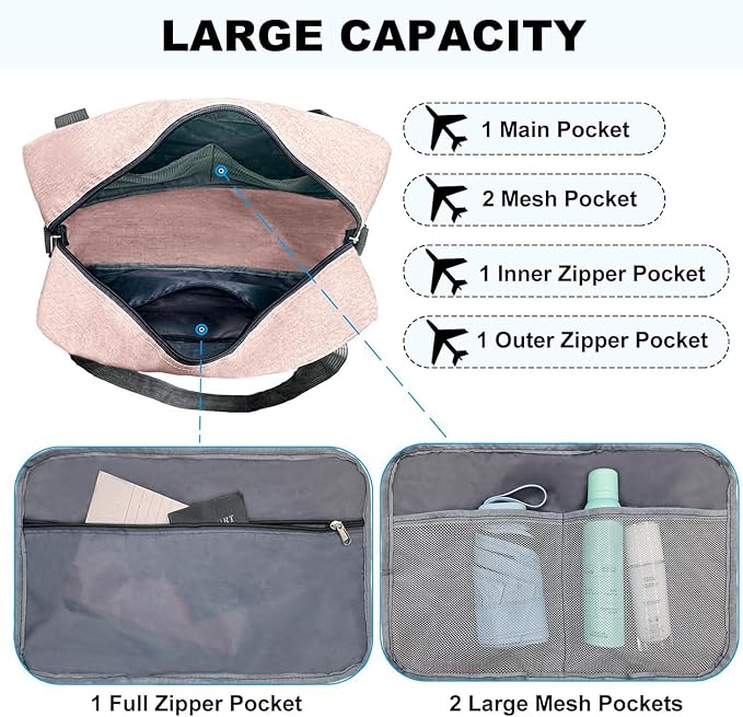 For Spirit Airlines Personal Item Bag 18x14x8 in Underseat Carry-on Luggage - Image 4
