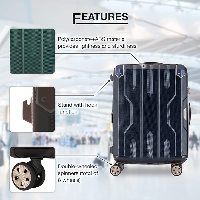 LEGEND WALKER SPATHA Hardside Expandable Luggage, 5109-60-GR - Image 3