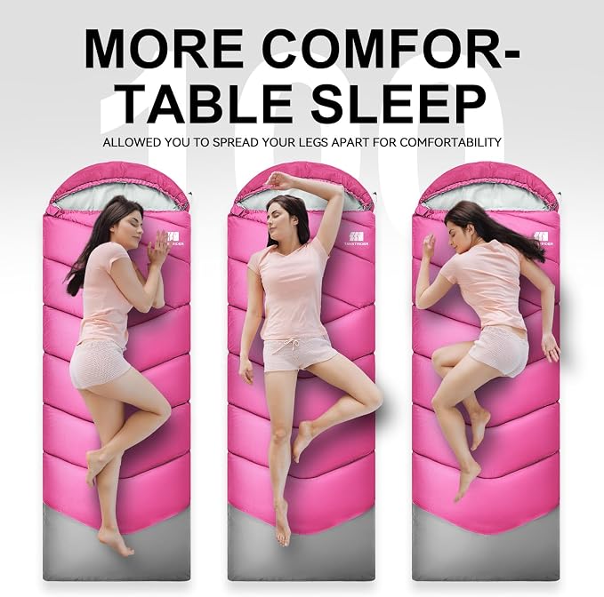 Sleeping Bags for Adults Cold Weather, Waterproof, Lightweight Sleeping Bag for - Image 7