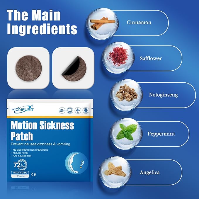 48ct Motion Sickness Patches – Sea Sickness Patches - Image 4