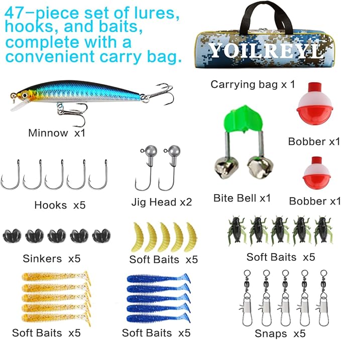 Collapsible Telescopic Fishing Rod and Reel Combo Push Button Small Fishing - Image 5