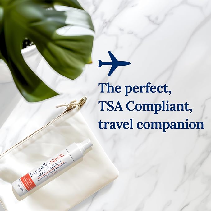 Tangerine Coriander Spray Hand Sanitizer | Travel Size | Hydrate & Cleanse | - Image 5