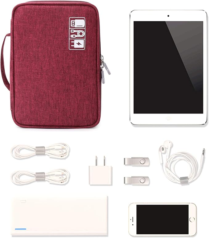 MIRLEWAIY Electronics Cable Organizer, Travel Electronic Accessories Storage - Image 7