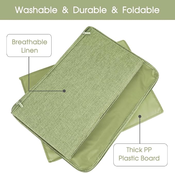 ANMINY 2PCS Storage Bins with Zipper Lids 36 Qt Lidded Fabric Storage Boxes - Image 4