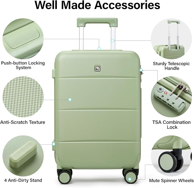 Hanke 24 Inch Checked Luggage - Image 3