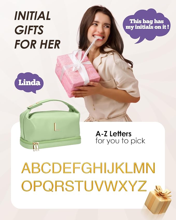Gifts for Women, Personalized Makeup Bag Organizer - Image 2