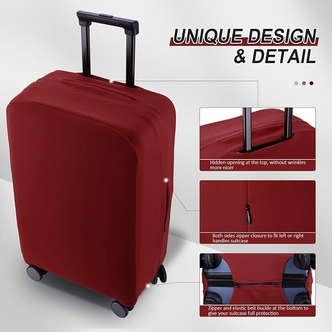 Travel Luggage Cover Suitcase Protector Scratch-Resistant Fit 19-31 Inch - Image 4