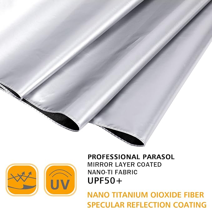 G4Free UPF 50+ UV Protection Large Travel Umbrella 42/46 Inch Auto Open Close - Image 7