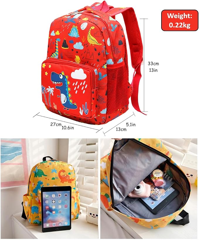 POWOFUN13 inch Kids Toddler Preschool Travel Backpack Cute Cartoon Backpack - Image 4