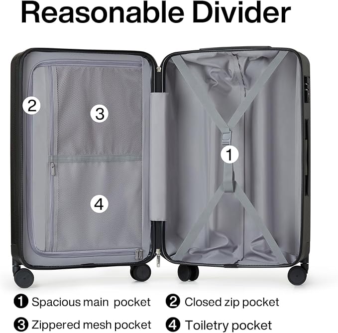 Hanke Luggage Sets 2 piece Carry On Luggage - Image 4