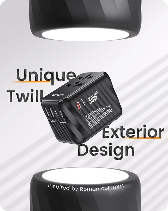 LENCENT Universal Travel Power Adapter, 30W International Wall Charger - Image 4