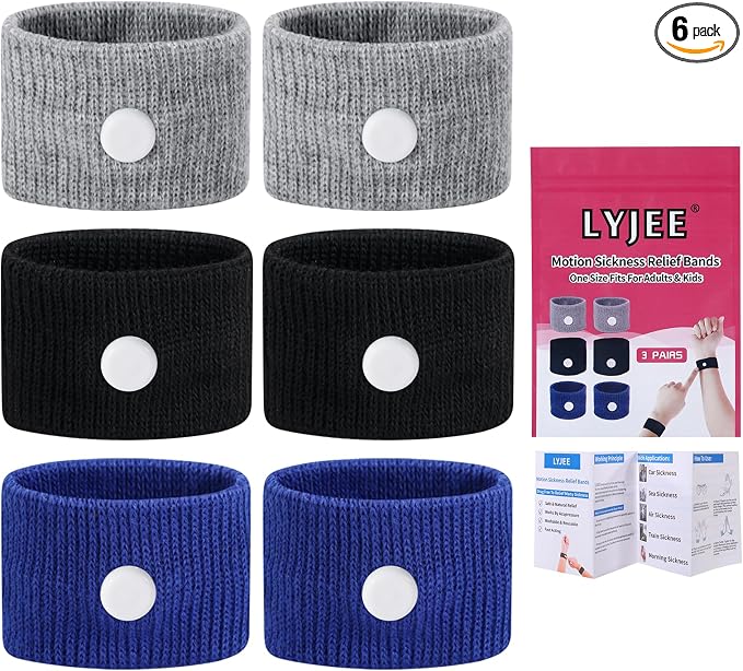 LYJEE Motion Sickness Bracelets, Sea Sickness Wristbands by LYJEEMotionSicknessBands