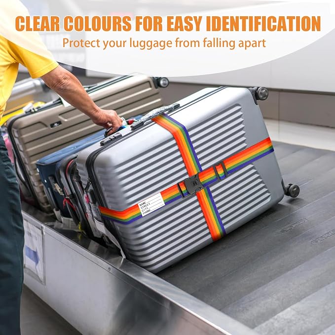 BILIONE Luggage Straps TSA Approved Add a Bag Premium Accessory - Image 4
