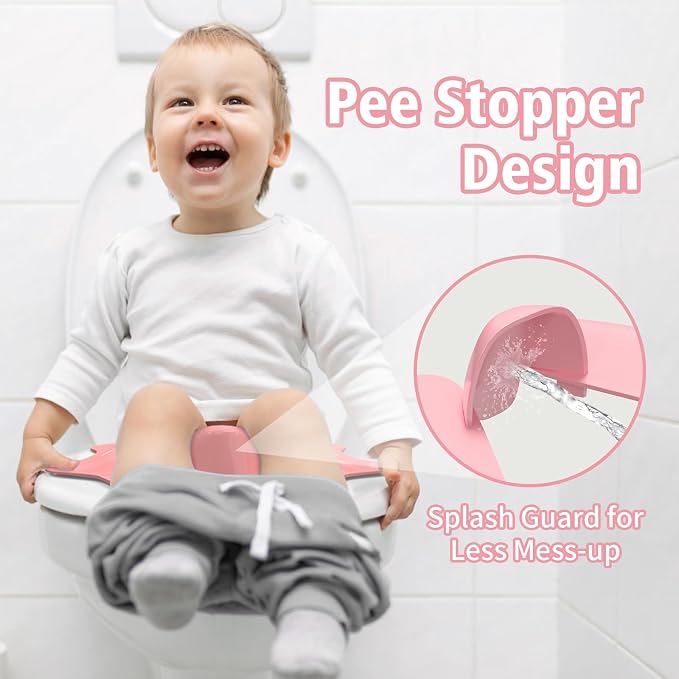 SKYROKU Foldable Kids Toilet Seat – Portable & Anti-Slip Travel Potty Training - Image 4