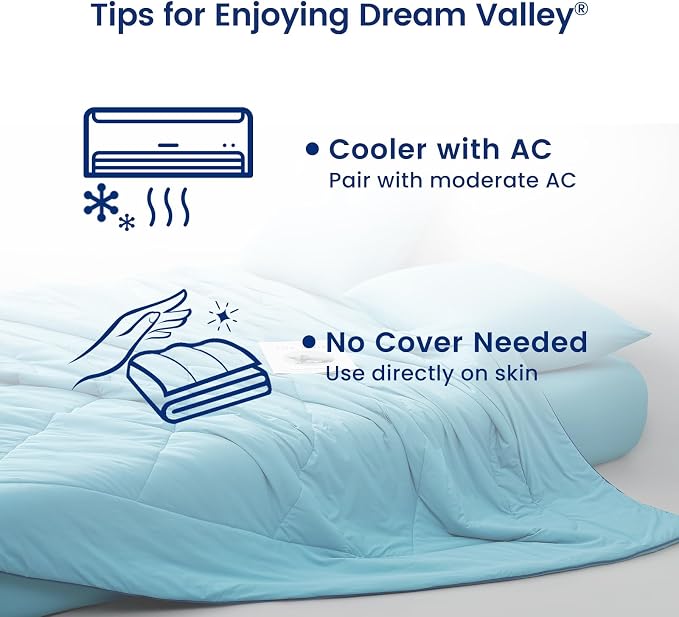 Dream Valley® Outlast® Deepsleep Cooling Comforter, Full/Queen Size, NASA-Grade - Image 6