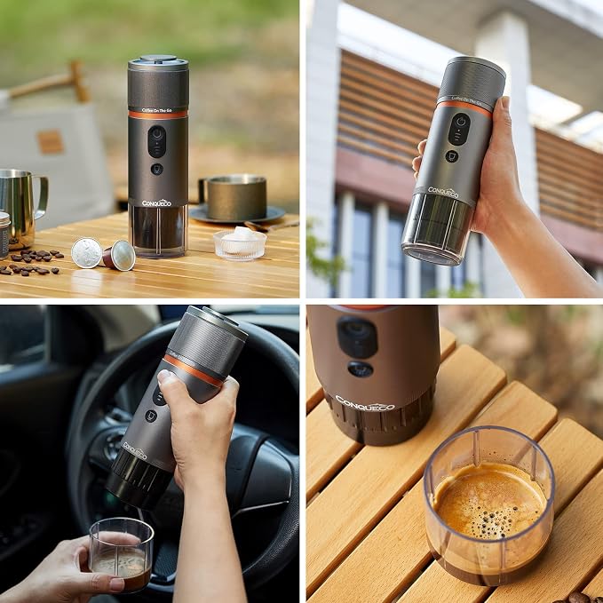 CONQUECO Portable Espresso Machine Travel: 12v Car Coffee Maker - Image 7