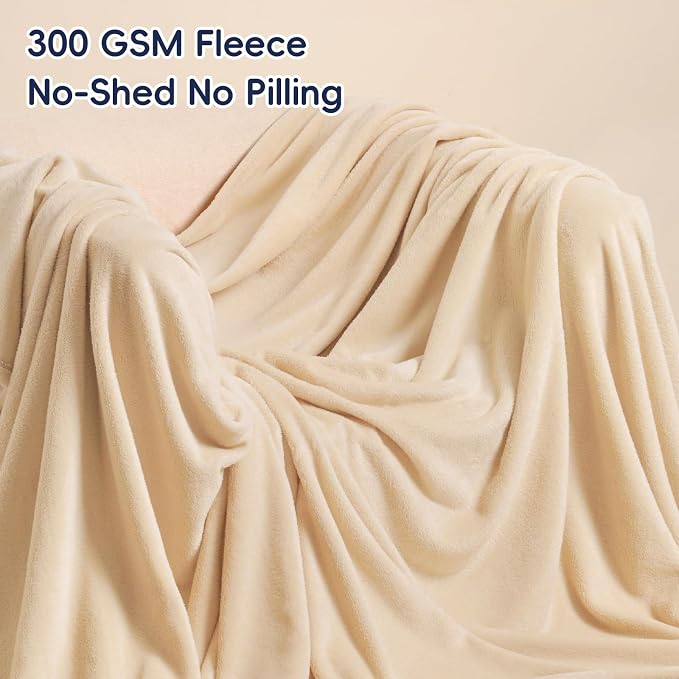 PHF Ultra Soft Fleece Blanket King Size, No Shed No Pilling Luxury Plush Cozy - Image 3