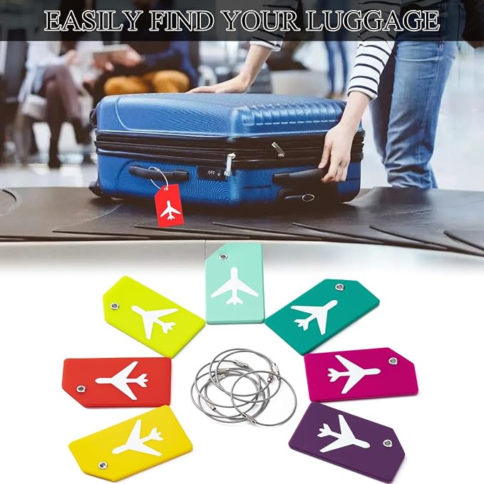 10 Pack Silicone Luggage Tag for Suitcases - Image 6
