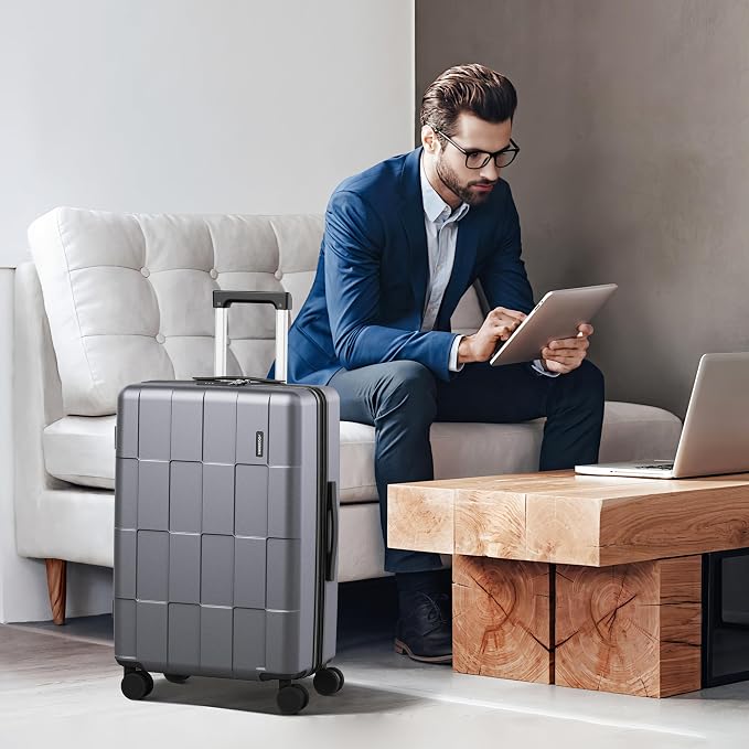 SHOWKOO Luggage Sets 2 Piece 20/28 Inch Hardside Expandable Lightweight PC - Image 2