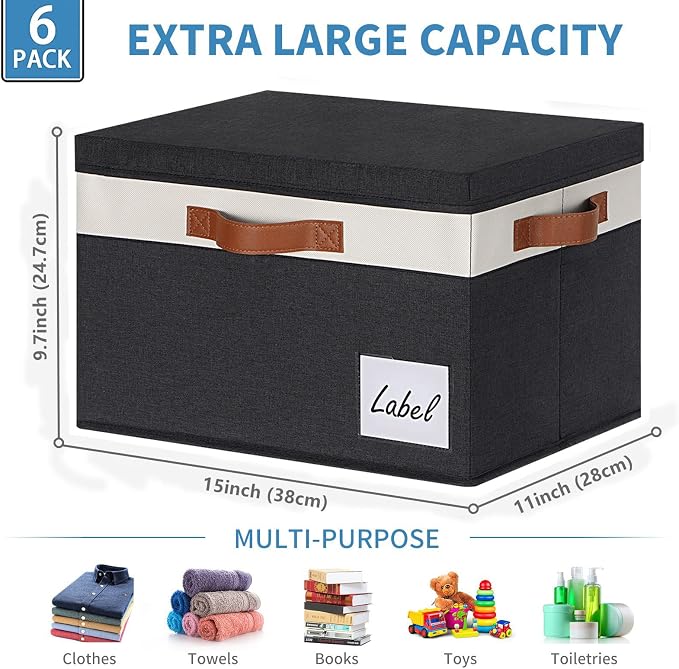 GhvyenntteS Fabric Storage Bins - Image 2