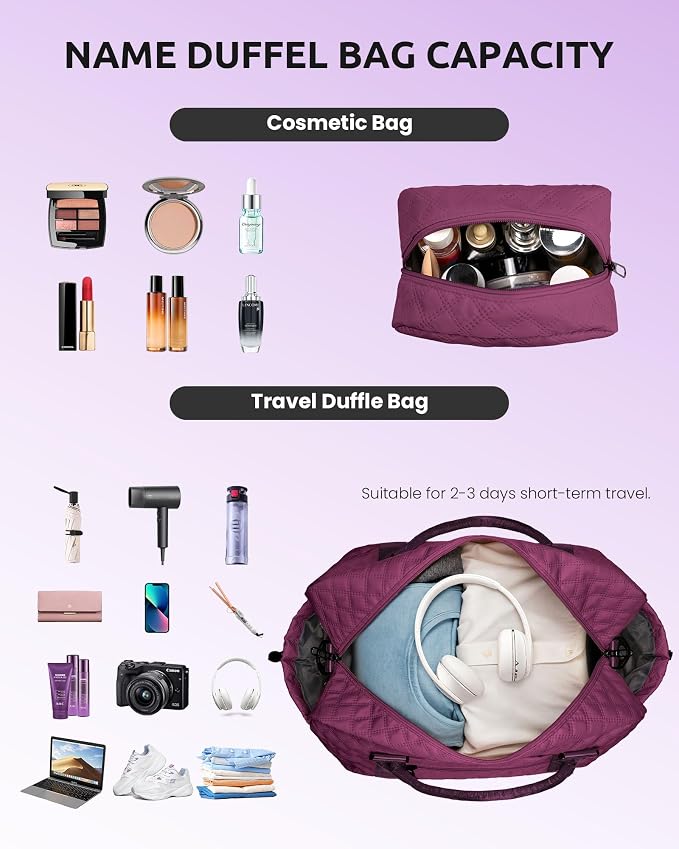 Birthday Gifts for 4 5 6 7 8 9 10 11 12 13 Year Old Girls-Initial Travel Bag - Image 7