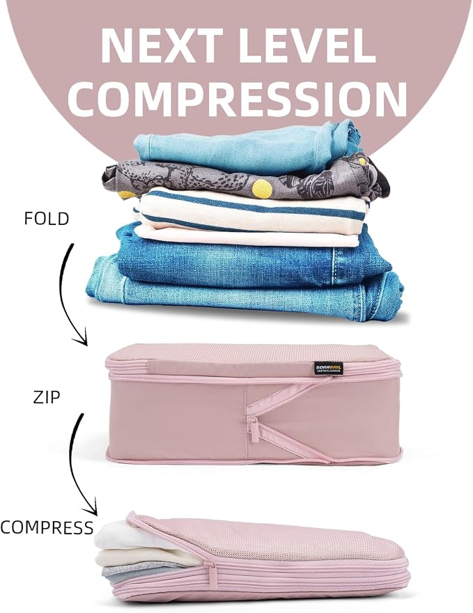 6 Set Compression Packing Cubes - Image 3