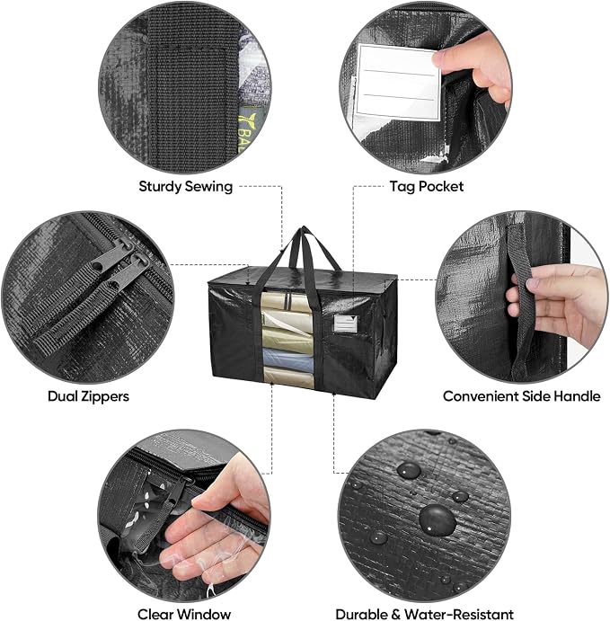 BALEINE 4-Pack Oversized Moving Bags - Image 3