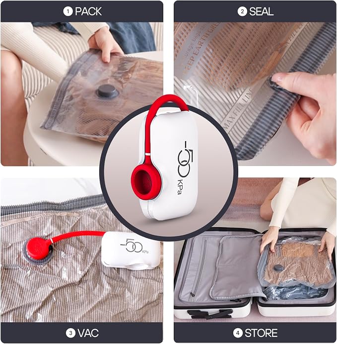 VMstr 15 Pack Travel Vacuum Storage Bags - Image 7