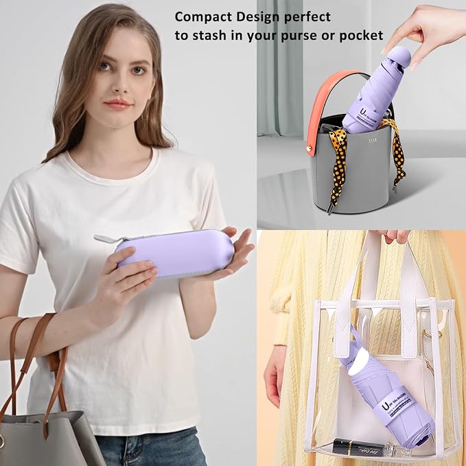 BAODINI Travel Mini Umbrella for Purse - Image 5