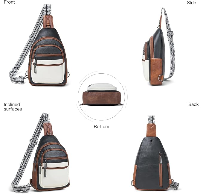 Sling Bag for Women Crossbody Bag Fanny Pack Cross Body Sling Purse Vegan - Image 5