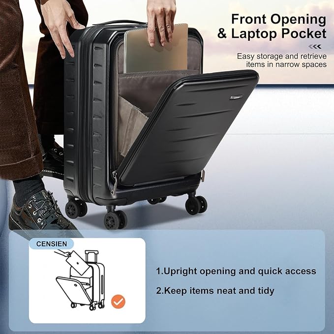 Luggage Sets 2 Pieces, 20 Inch Carry On Luggage and Expandable 28 Inch Checked - Image 3