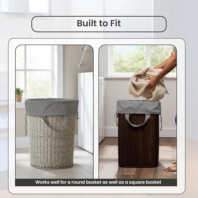 LFH Home Cotton Canvas Large Laundry Bag - Image 7