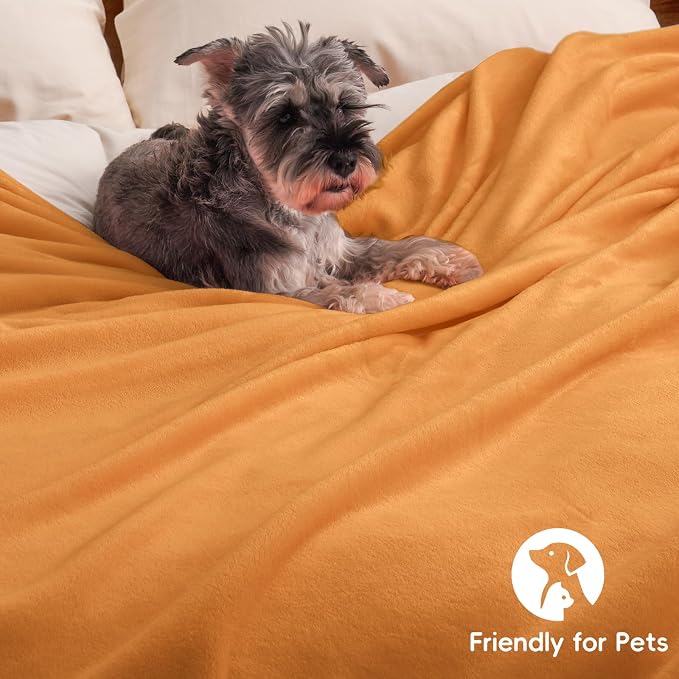 PHF Ultra Soft Fleece Blanket Twin Size, No Shed No Pilling Luxury Plush Cozy - Image 5