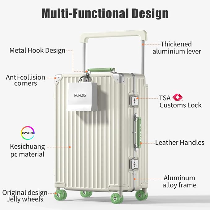 Aluminium Frame Carry on Luggage - Image 2
