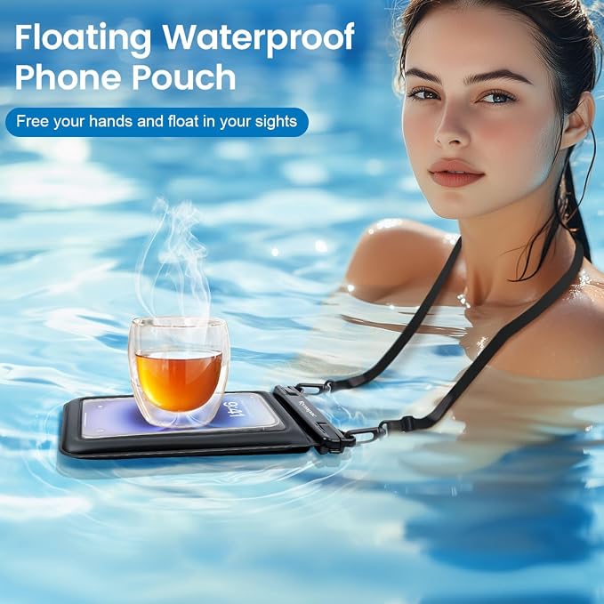 Floating Waterproof Phone Pouch, Galaxy S24+ S23 S22, IPX8 Cellphone Dry Bag - Image 3