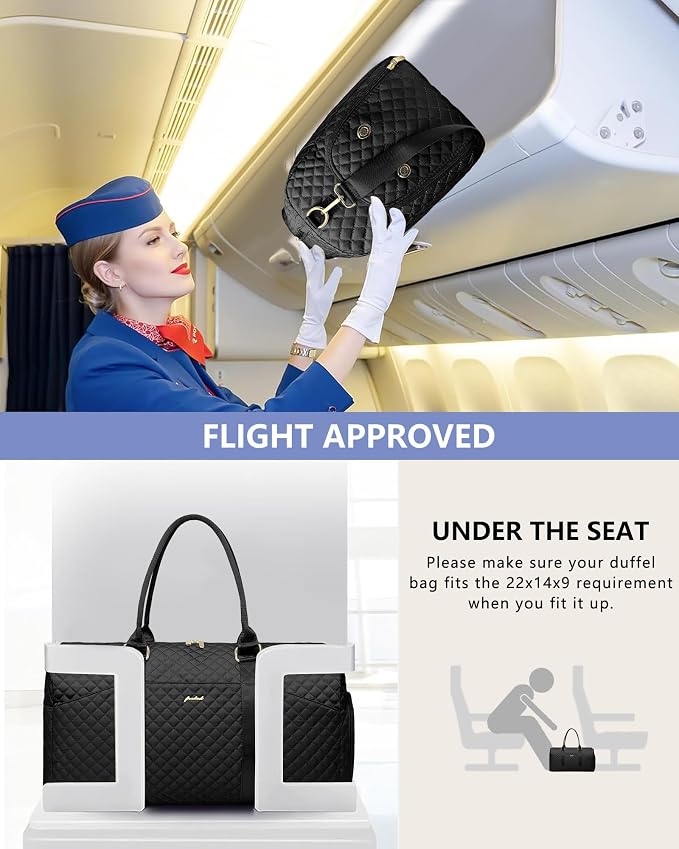 Women Weekender Travel Duffle Bag: Travel Duffel Overnight Bags - Image 7