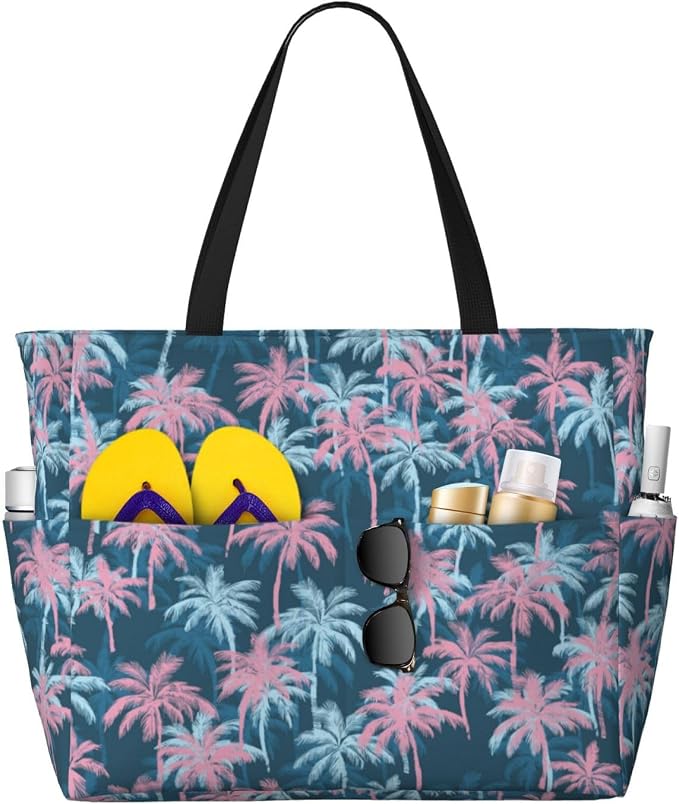 Beach Bag for Women Beach Tote Bag Waterproof Sandproof Large Bags by NLZI