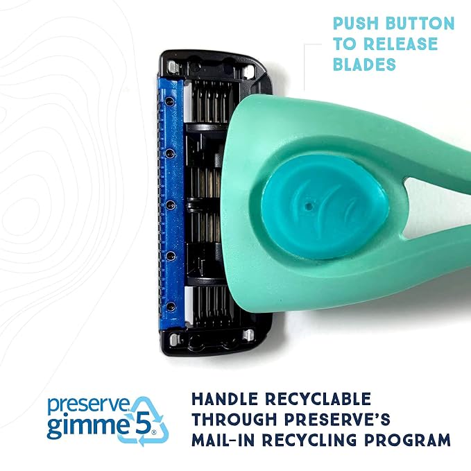 Preserve Shave 5 Five Blade Refillable Razor, Made from Recycled Materials - Image 6