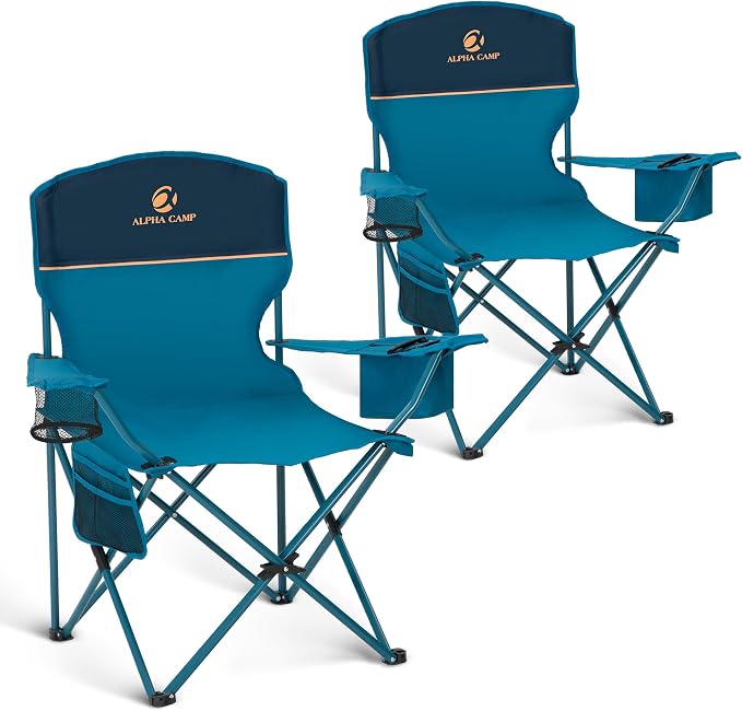 HIGH POINT SPORTS 2 Pack Portable Camping Chair by HIGHPOINTSPORTS