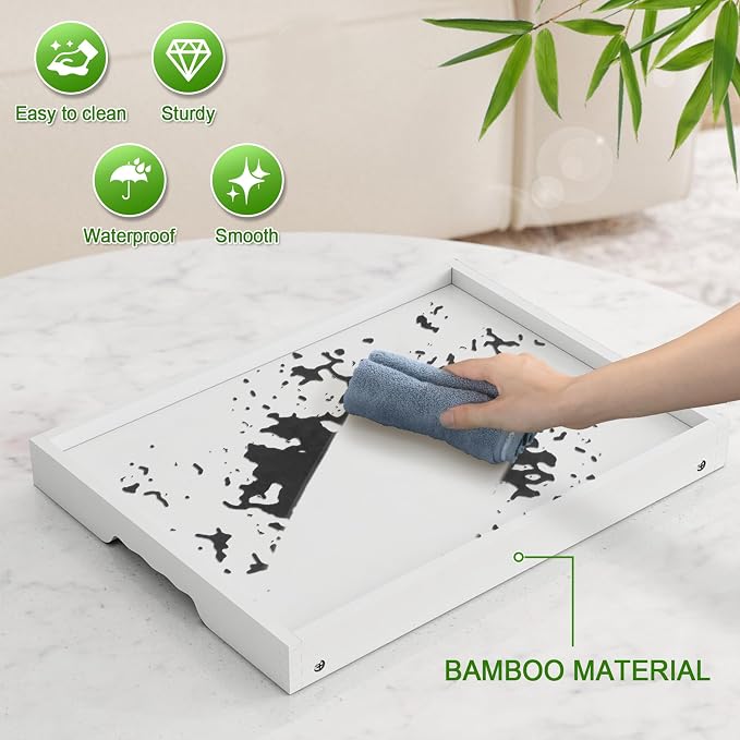 Bed Tray Table with Folding Legs, Bamboo Breakfast in Bed - Image 6