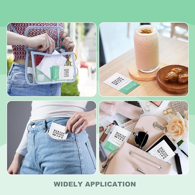 100 pcs Disposable Skin Cleansing Wipes, Individual Wrapped, Convenient - Image 5