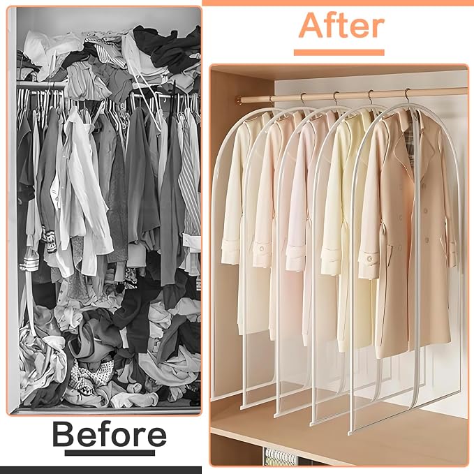 Clear Garment Bags Clothes Covers - Image 7